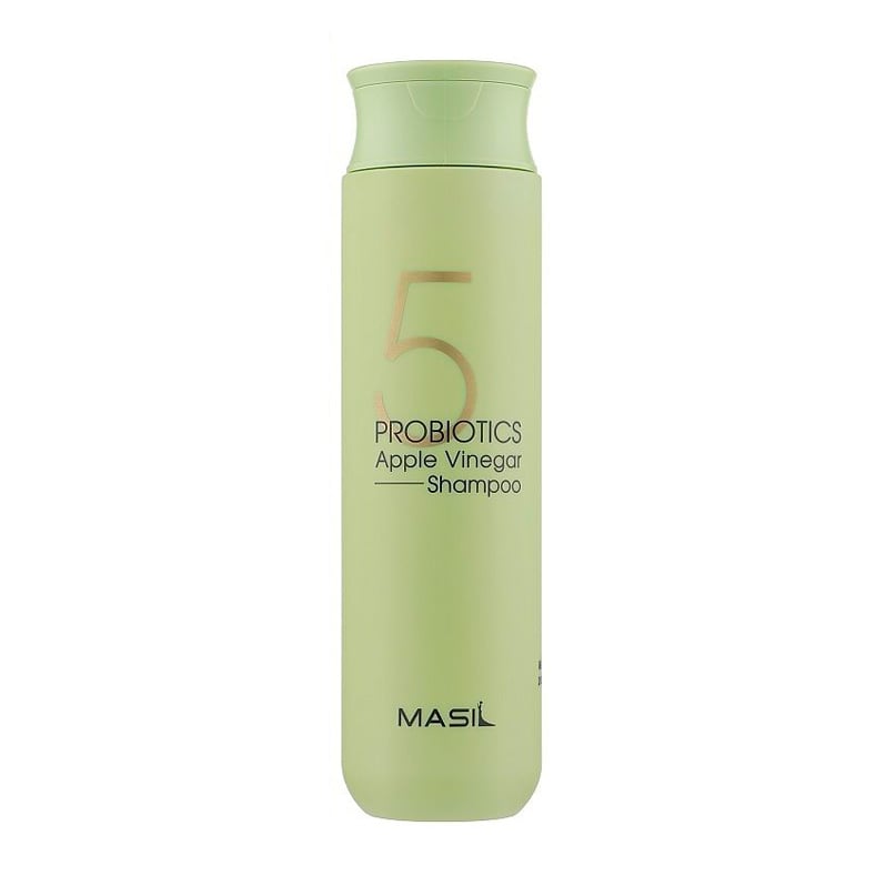 М'який безсульфатний шампунь Masil 5 Probiotics Apple Vinegar Shampoo з пробіотиками та яблучним оцтом, для чутливої шкіри голови, 300 мл