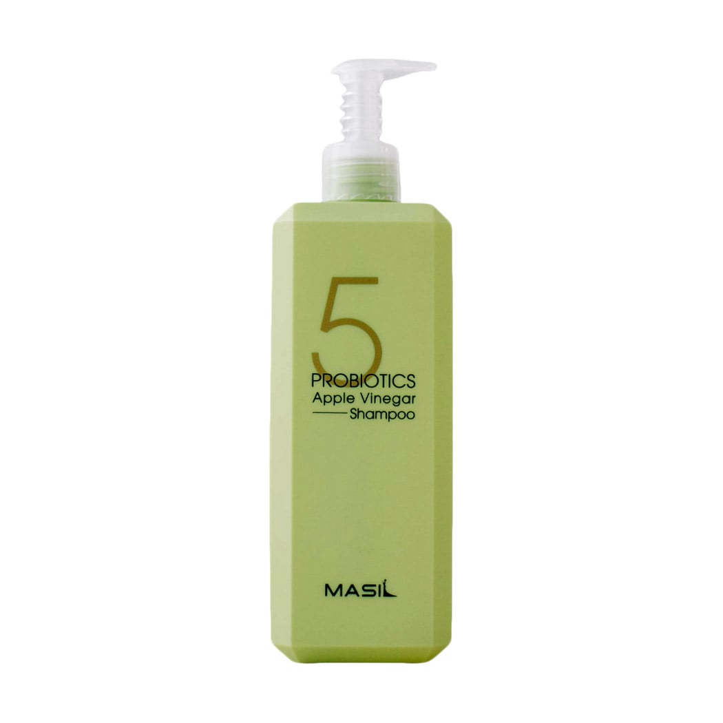 М'який безсульфатний шампунь Masil 5 Probiotics Apple Vinegar Shampoo з пробіотиками та яблучним оцтом, для чутливої шкіри голови, 500 мл
