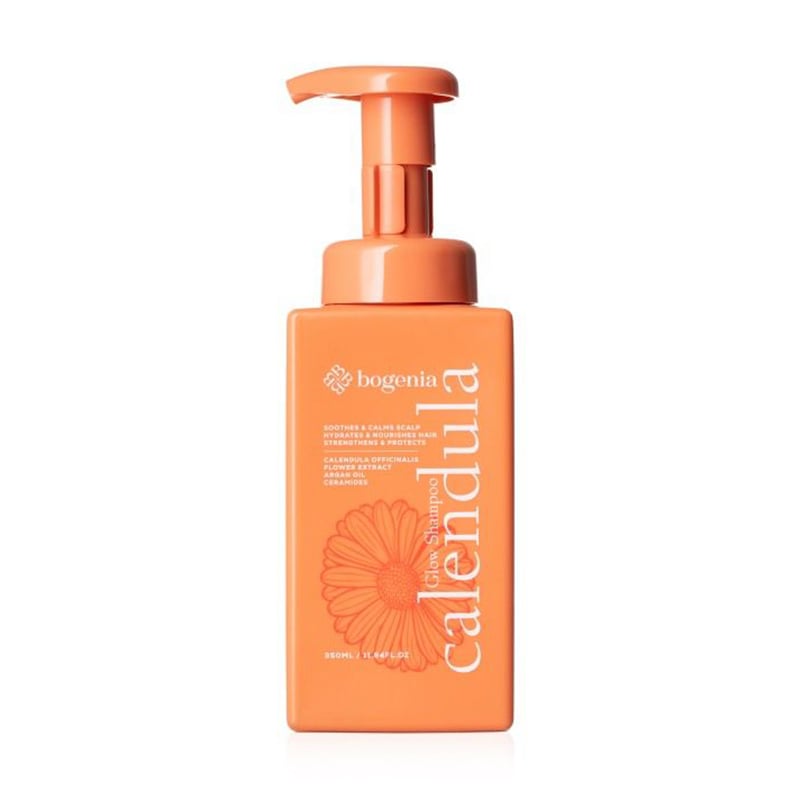 М'який пінний шампунь для волосся Bogenia Calendula Glow Shampoo BG456, 350 мл
